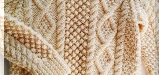свитер аранской вязки